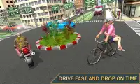 BMX Bicycle Public Transport Taxi Driver Simulator Screen Shot 2