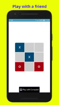 Tic-Tac-Toe (Play with friends or Computer) Screen Shot 1