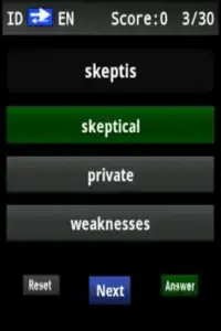 Vocabulary Trainer (ID/EN) Beg Screen Shot 1