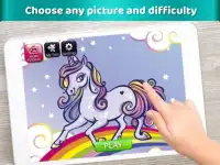 🦄 Unicornio Rompecabezas Juegos de puzzle gratis Screen Shot 1