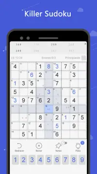 Killer Sudoku - Juego de sudoku gratuito Screen Shot 0