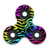 Mainan Zebra Fidget Spinner berwarna-warni