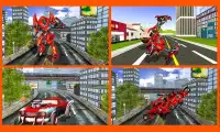 Air Robot Car Transform Game & City Iron Superhero Screen Shot 4