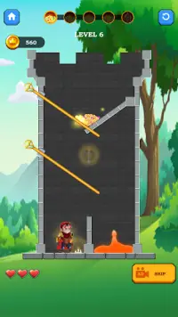 Hero & Queen Rescue : Pull The Pin Screen Shot 0