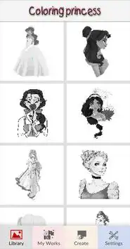 Princess Coloring By Number Screen Shot 0