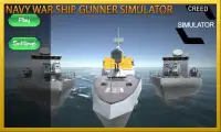 سفينة حربية مدفعي محاكاة Screen Shot 3