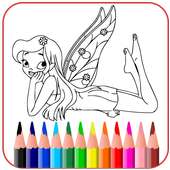 Princess Coloring - Magic Girl Coloring