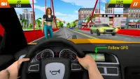 mega kota taksi sopir 3D permainan Screen Shot 3