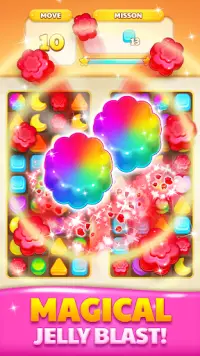 Jelly Drops - Jogo de puzzle Screen Shot 2