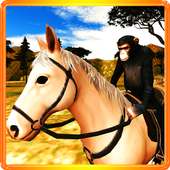 Jungle Ape Horse Riding