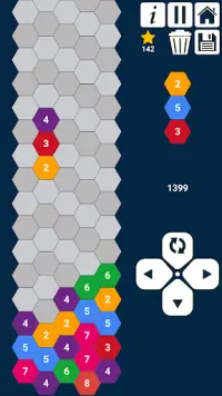 Hexa Columns Puzzles: Match 3 Number Puzzles Screen Shot 0