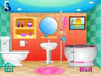 Bathroom cleaning girls games Screen Shot 1