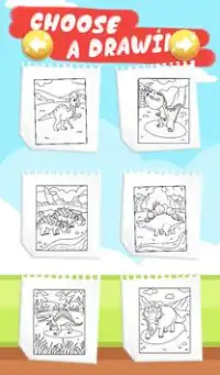 Dinosaur coloring pages : Kids Coloring pages Screen Shot 1