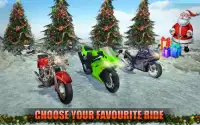 Racing Moto Bike Rider 3D: Santa Gift Delivery Sim Screen Shot 2