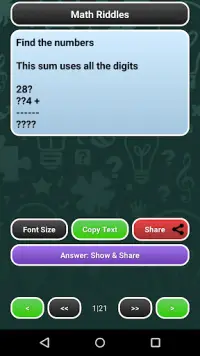 Riddles: Math & Logic Screen Shot 2