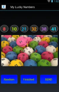 Today lucky numbers Screen Shot 1