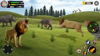 Leeuw Simulator Dieren spel 3D Screen Shot 4