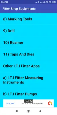 I.T.I Fitter Tools & Equipments Screen Shot 1