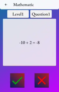 True Or False Math Questions Screen Shot 1