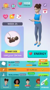Mẹ và bé 3D Trò chơi mang thai Screen Shot 5