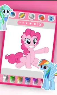 my pony coloring little rainbow fans Screen Shot 5