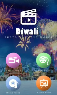 Diwali Video Maker with Music Screen Shot 0