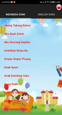 lagu anak indonesia offline lengkap MP3 Edukasi TK Screen Shot 0
