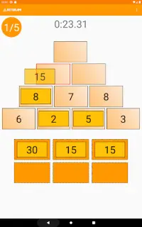 pyramides numériques - puzzle mathématique Screen Shot 19