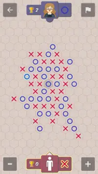 Cinco en raya hexagonal : 5 en Línea Screen Shot 2