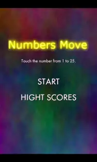 Numbers Move 反射神経・集中力・周辺視野を訓練 Screen Shot 1