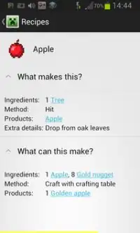 Ziggurapp: Recipes 4 Minecraft Screen Shot 0