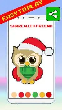 Owl Coloring By Number Pixel Art Screen Shot 6