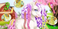馬のグルーミングと編組：変身髪型ゲーム Screen Shot 0