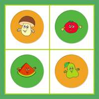 Fruits and Vegetables Memory Match Game
