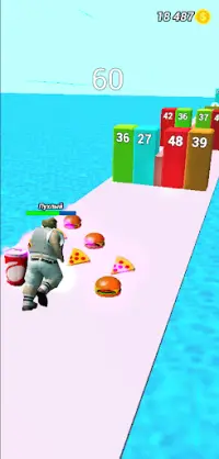 Very Fat Man Pusher: Eating Game Gordo Screen Shot 1