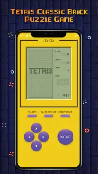 Tetris Classic Brick Block Puzzle Game Free 2021 Screen Shot 0