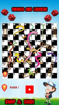 Snakes and Ladders Game Screen Shot 1