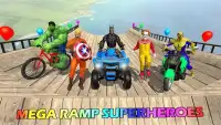 Mustahil Mega Ramp Superheros Stunt Racing Sim Screen Shot 11