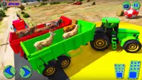 Animal Farm Tractor: Super-herói Jogos de Condução Screen Shot 2