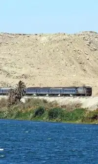 列車エジプトジグソーパズル Screen Shot 1