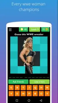 Woman's Wrestler puzzle : Quiz trivia for WWE Star Screen Shot 4