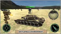 फ्यूचरिस्टिक लड़ाकू रोबोट टैंक Screen Shot 11