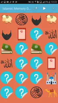 Islamic Memory Game Screen Shot 2