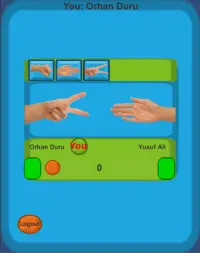 Rock Paper Scissors Game with two players. Screen Shot 4