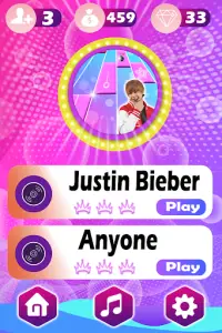 Justin Bieber Piano Game Screen Shot 0