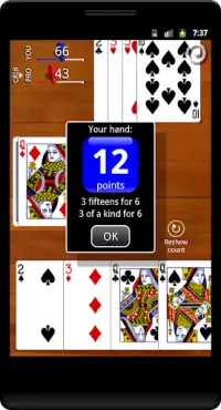 Cribbage Classic Screen Shot 2