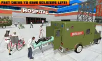 US Army Ambulance 3D Rescue Game Simulator Screen Shot 1