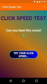 Click Speed Test Screen Shot 0