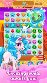 3 Сandy: Pony Tale - Free puzzle games for girls Screen Shot 2