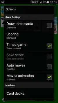 Spider Solitaire Screen Shot 2